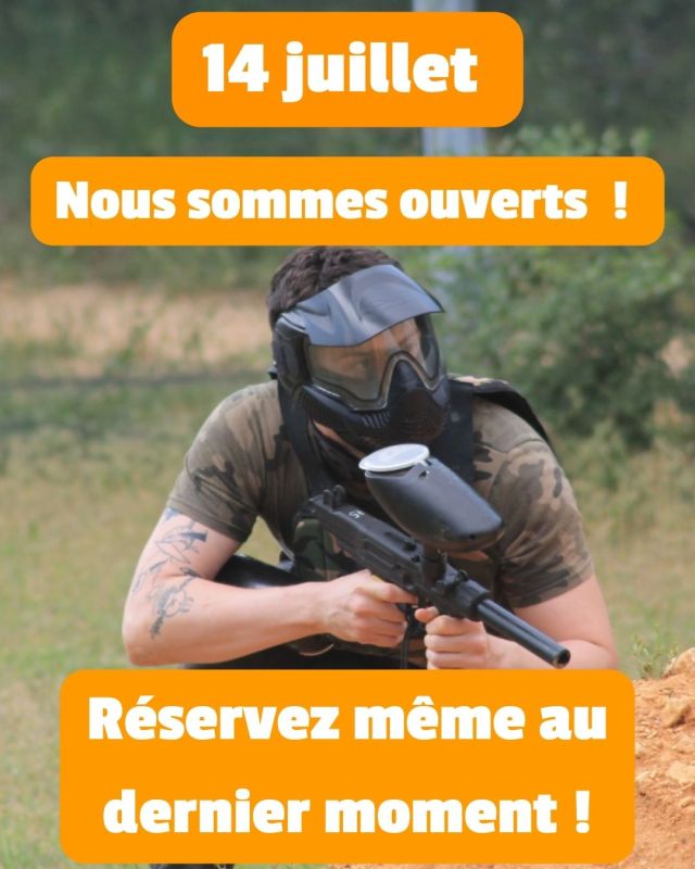 Fête du 14 juillet pegase paintball